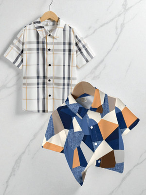 KIDOOZA Boys Printed Casual Multicolor Shirt