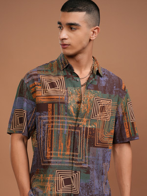 KETCH Men Printed Casual Multicolor Shirt