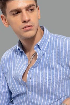 Jai Textiles Men Striped Casual Multicolor Shirt