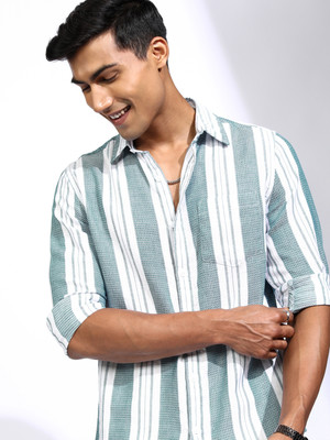 LOCOMOTIVE Men Checkered Casual Multicolor Shirt