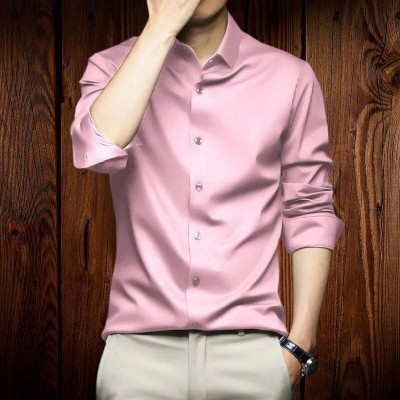 SHREEJI ENTERPRISE Men Solid Casual Pink Shirt