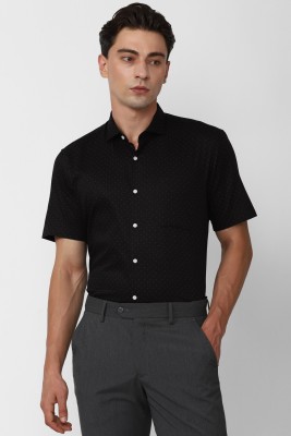PETER ENGLAND Men Printed Formal Black Shirt
