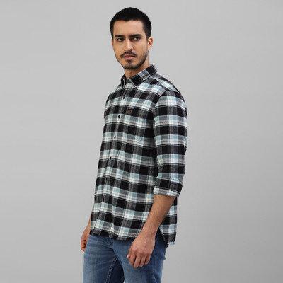 ROYAL ENFIELD Men Color Block Casual Grey Shirt