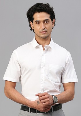 FTX Men Solid Formal White Shirt