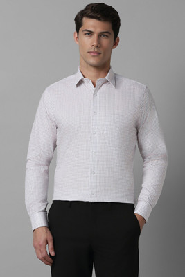 LOUIS PHILIPPE Men Checkered Formal White Shirt