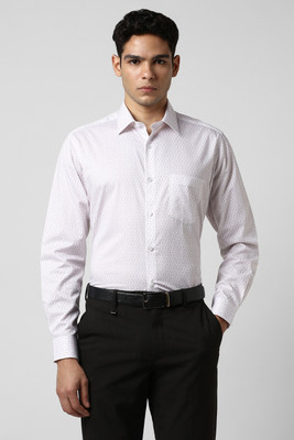 VAN HEUSEN Men Solid Formal White Shirt