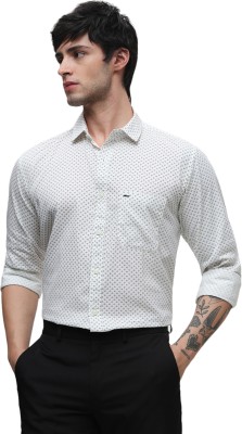 Klub Fox Men Printed Casual White Shirt