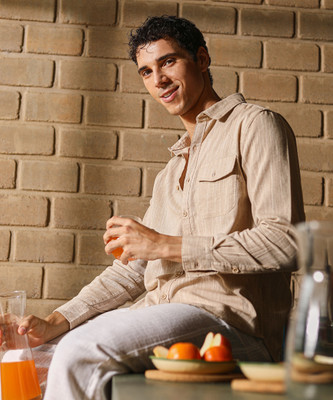 CAMPUS SUTRA Men Self Design Casual Beige Shirt