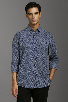 LOUIS PHILIPPE Men Printed Casual Blue Shirt