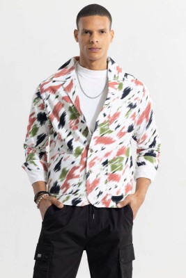 Snitch Men Printed Casual Multicolor Shirt