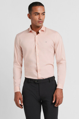 PETER ENGLAND Men Solid Formal Pink Shirt