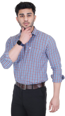 Trending Ayansh Men Solid Casual Blue, Red, Light Blue Shirt