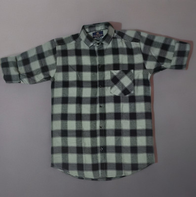 MODI DILIP Men Checkered, Color Block Casual Red Shirt