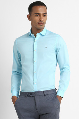 PETER ENGLAND Men Solid Formal Light Blue Shirt