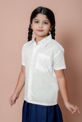 barkatdesigningplanet Girls Solid Casual Multicolor Shirt