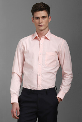 LOUIS PHILIPPE Men Solid Formal Cream Shirt