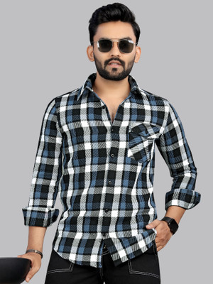 METRONAUT Men Checkered Casual Multicolor Shirt