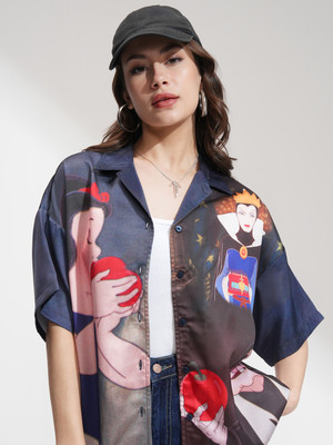 Tokyo Talkies Women Printed Casual Multicolor Shirt