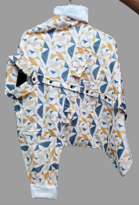 ALIJA FASHION HUB Men Printed Casual Yellow Shirt