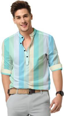 ALVIN ENTERPRISE Men Printed Straight Kurta(White)