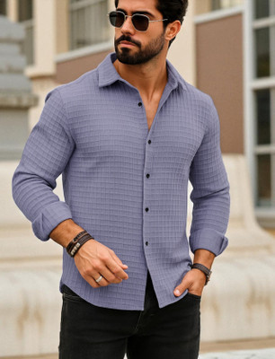 ZONANZA Men Solid Casual Black Shirt