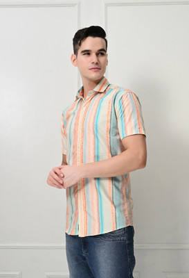 Vellical Men Printed Casual Multicolor Shirt