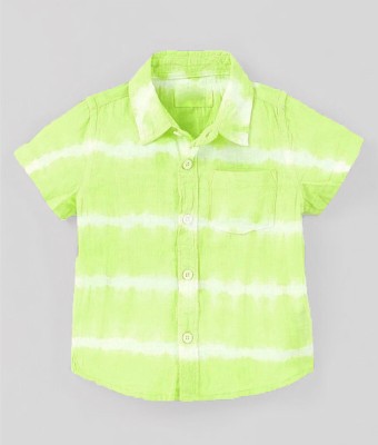 Tiny Brezy Boys Striped Casual Multicolor Shirt