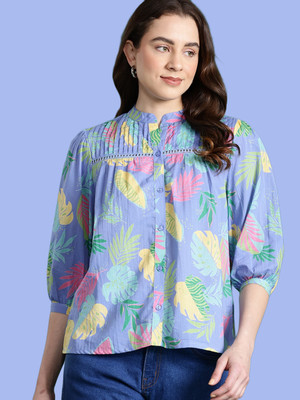 Kavisaa Women Floral Print Casual Multicolor Shirt
