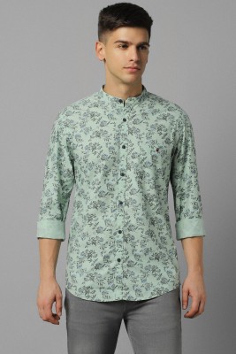 LOUIS PHILIPPE Men Printed Casual Dark Green, Light Green, Light Blue Shirt