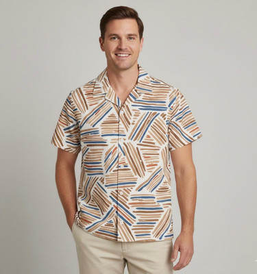 TRENDGROWW Men Printed Casual Multicolor Shirt