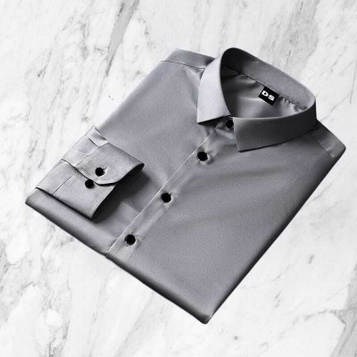 VASTRAM TREND Men Solid Casual Grey Shirt