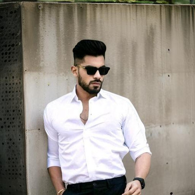 UWR Men Solid Casual White Shirt