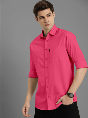 COMBRAIDED Men Solid Casual Black Shirt