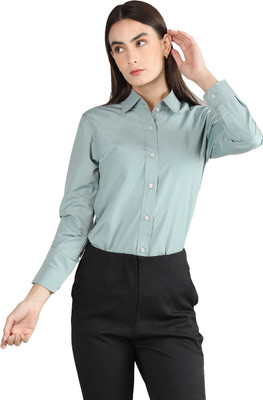 DLANXA Women Solid Casual Grey Shirt