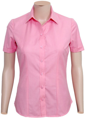 ZUNAIRA GARMENTS Women Solid Formal Pink Shirt