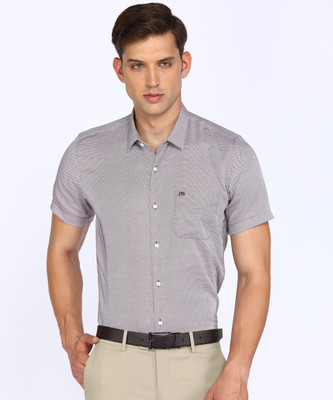 PETER ENGLAND Men Self Design Formal Maroon Shirt