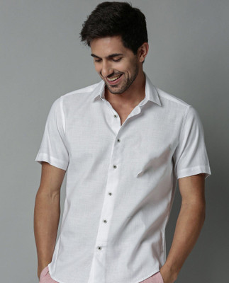 Lee Cross Men Solid Casual White Shirt