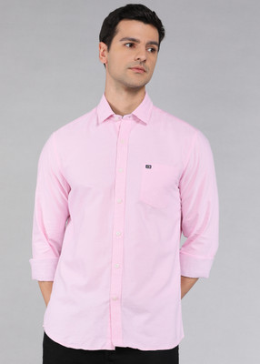 Arrow Sport Men Solid Casual Pink Shirt