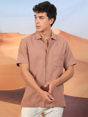 RARE RABBIT Men Solid Casual Pink Shirt