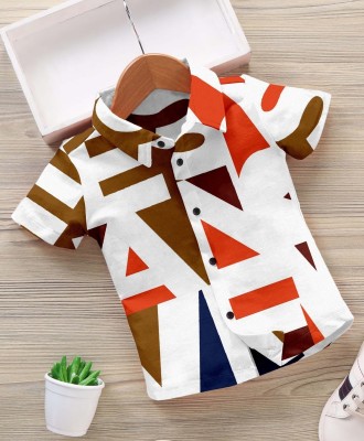 DARKMODE Boys Printed Casual Multicolor Shirt