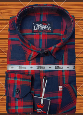 Arthz Fashion Men Printed Casual Dark Blue, Red Shirt