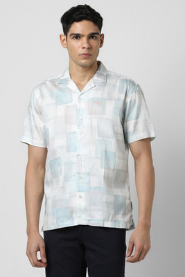 VAN HEUSEN Men Printed Party White Shirt