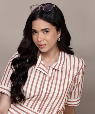 NAUTICA Women Striped Casual Pink Shirt