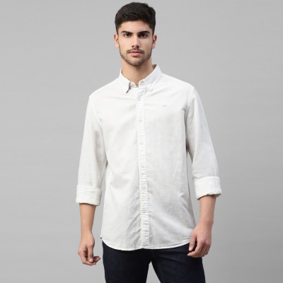 ROYAL ENFIELD Men Solid Casual White Shirt