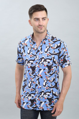 white apple jns Men Printed Casual Multicolor Shirt