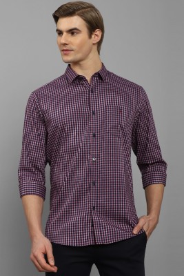 LOUIS PHILIPPE Men Checkered Casual Dark Blue, Red, White Shirt