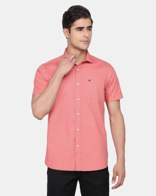 Blackberrys Men Solid Casual Pink Shirt