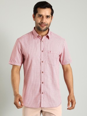 INDIAN TERRAIN Men Printed Casual Red Shirt