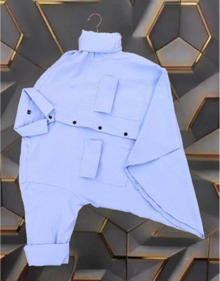 SHFASHION Men Solid Casual Pink Shirt