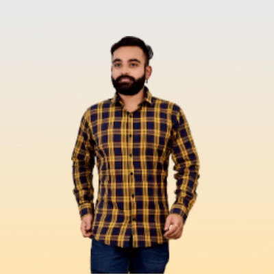 Arthz Fashion Trend Men Checkered Casual Multicolor Shirt